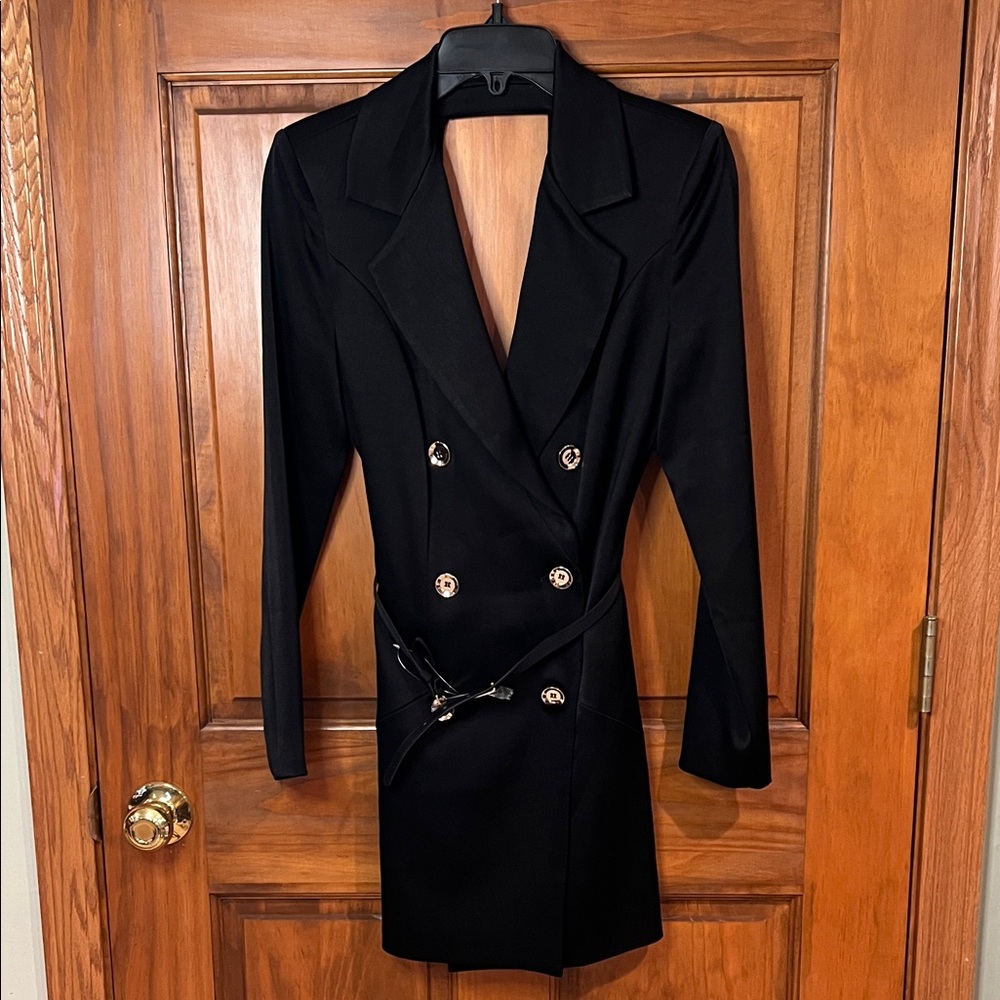 Bebe x Naven double breasted trench dress